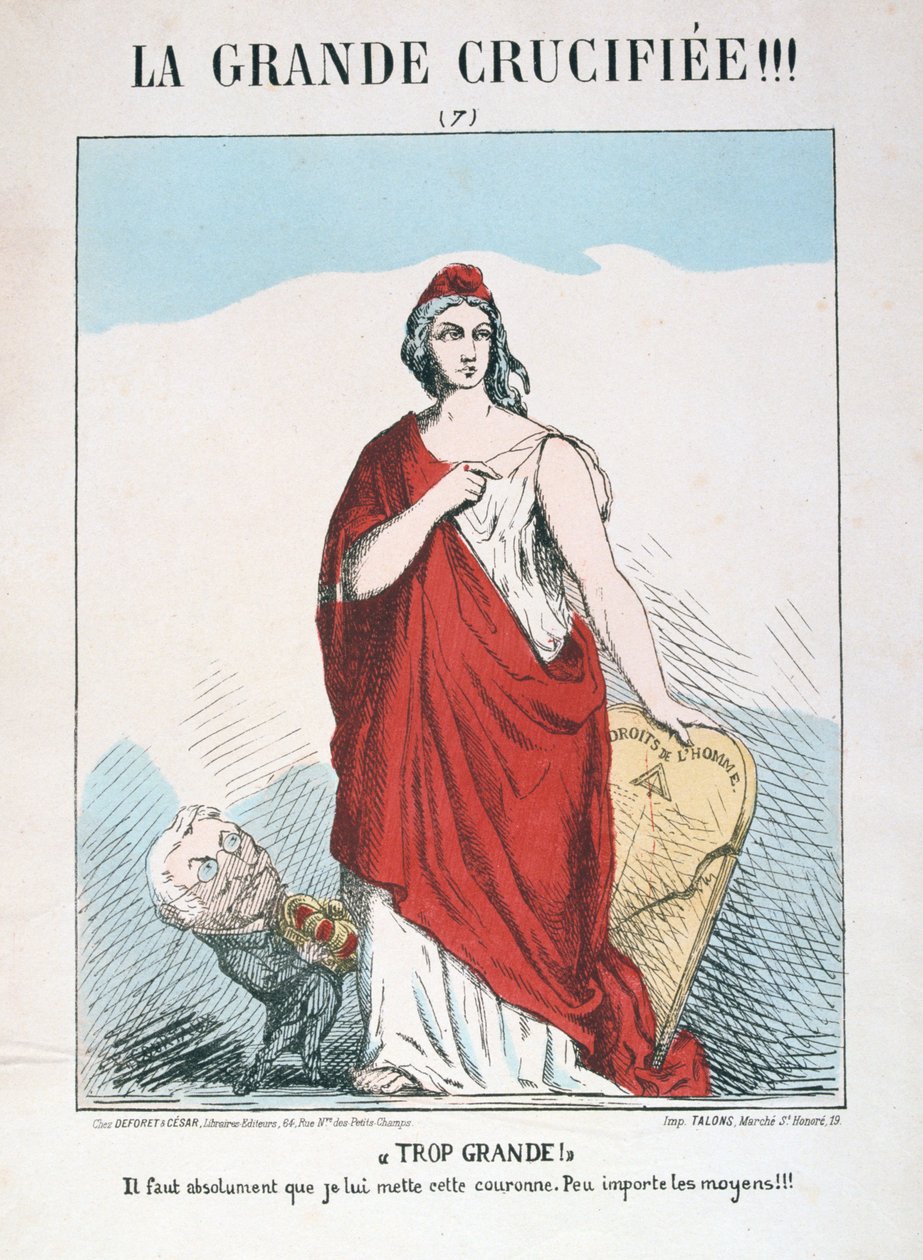 A republikánus Franciaország allegóriája, 1871. alkotó: E. Courtaux