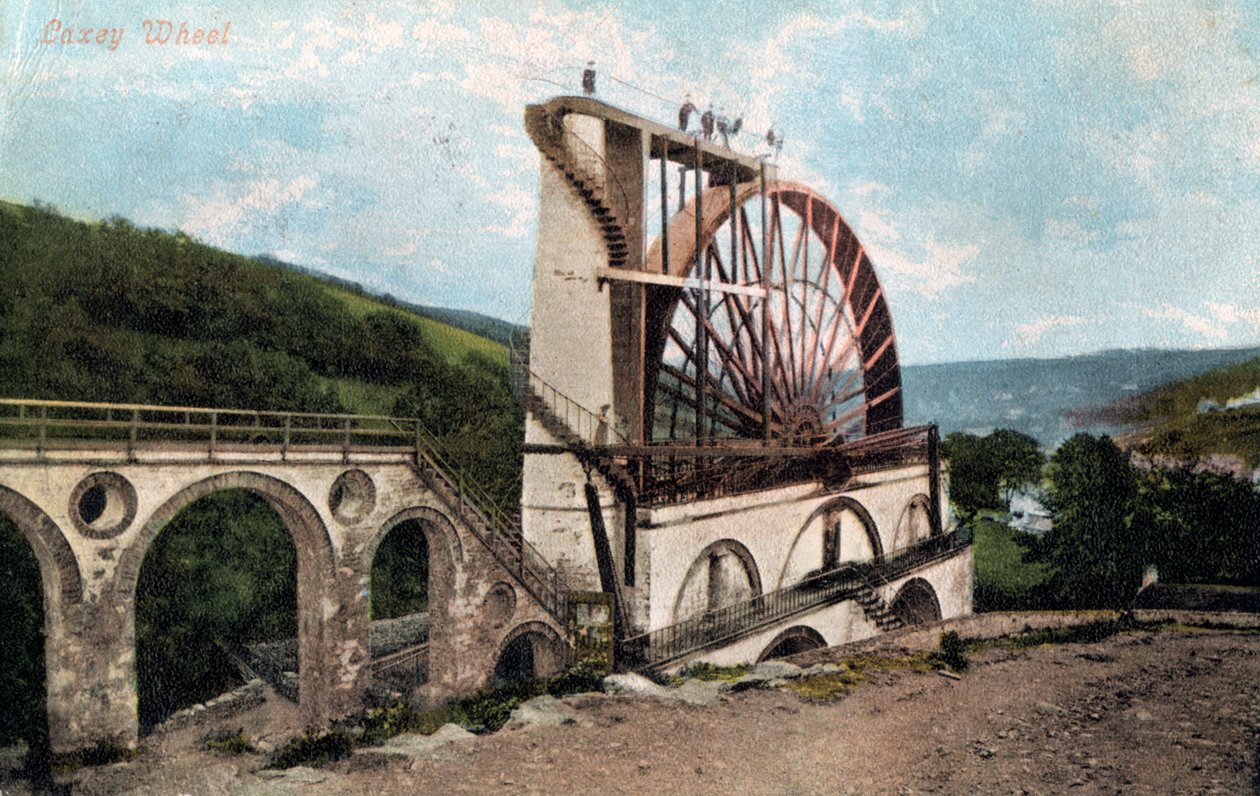 „Laxey Wheel, Man-sziget”, 1904. alkotó: E Florian