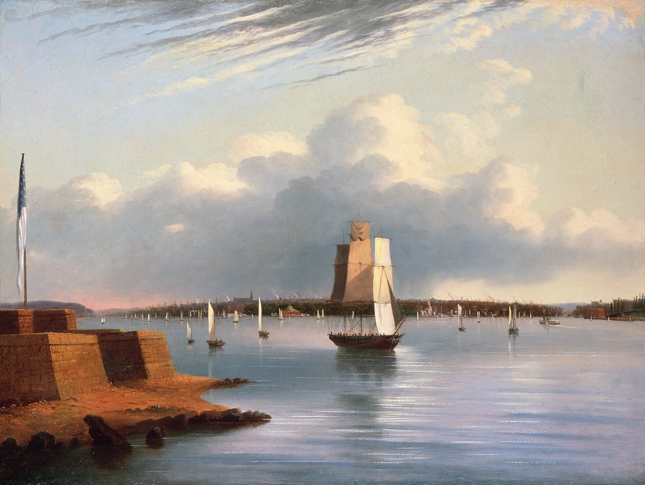 Baltimore kikötője, 1852 alkotó: E. G. Coates