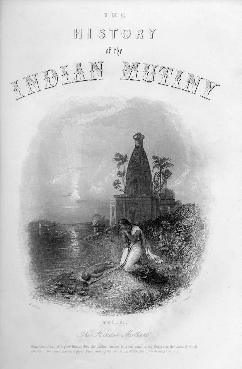 A hindu anya, 1860. alkotó: E. J. Portbury