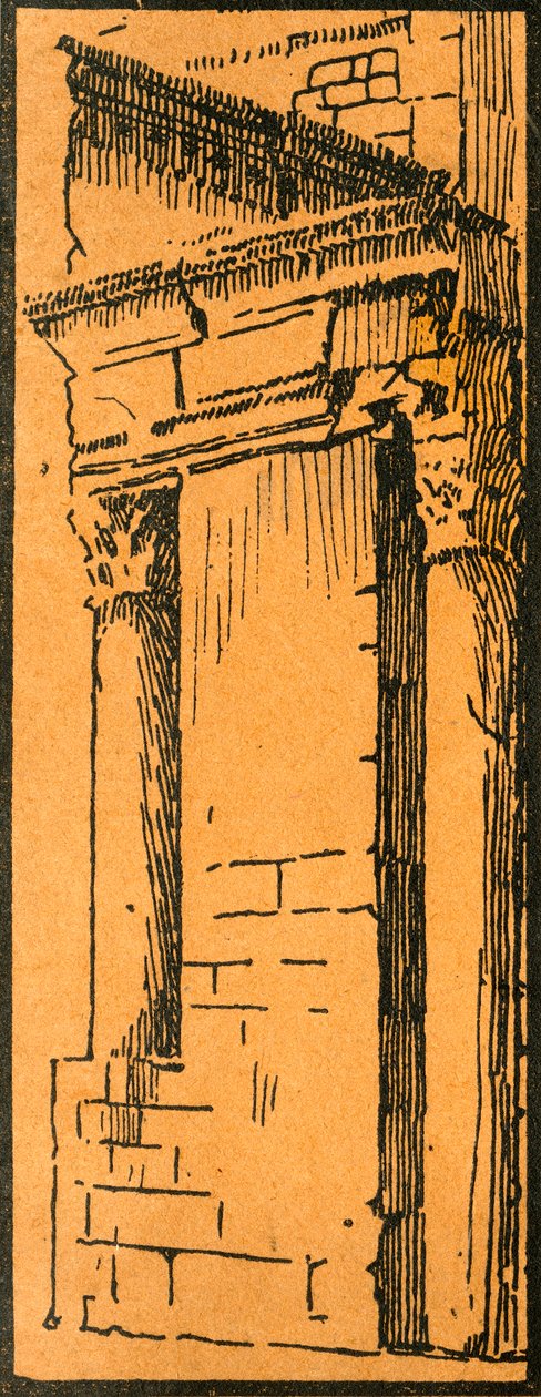 „A Forum portikusza a Hotel du Nord-Pinus mellett”, 1920-as évek. alkotó: E Laget