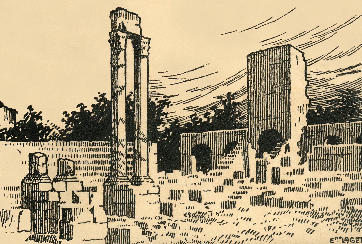 "Antik színház – Az antik színház", 1920-as évek. alkotó: E Laget