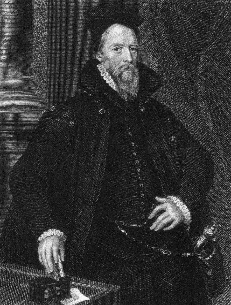 Ambrose Dudley, Warwick 3. grófja d. 1589, 1825 alkotó: E. Scriven