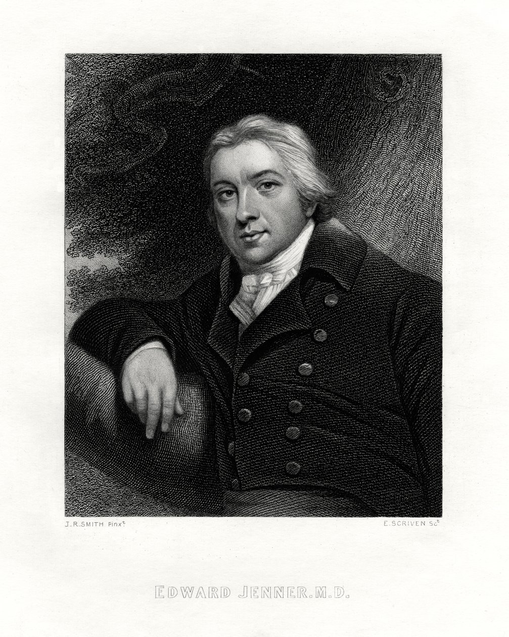 Edward Jenner angol vidéki orvos, XIX. alkotó: E. Scriven