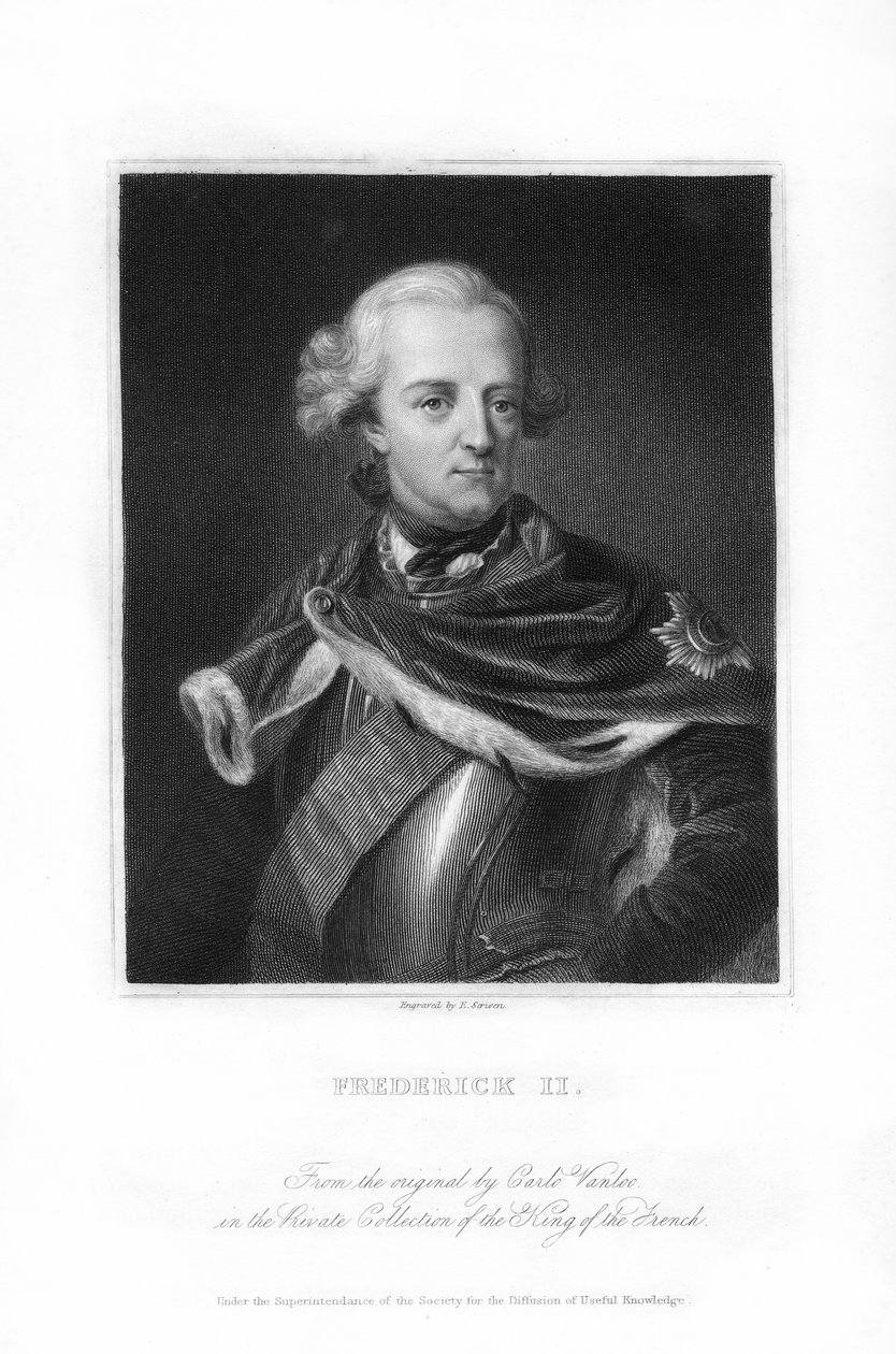Nagy Frigyes porosz király, 1836. alkotó: E. Scriven