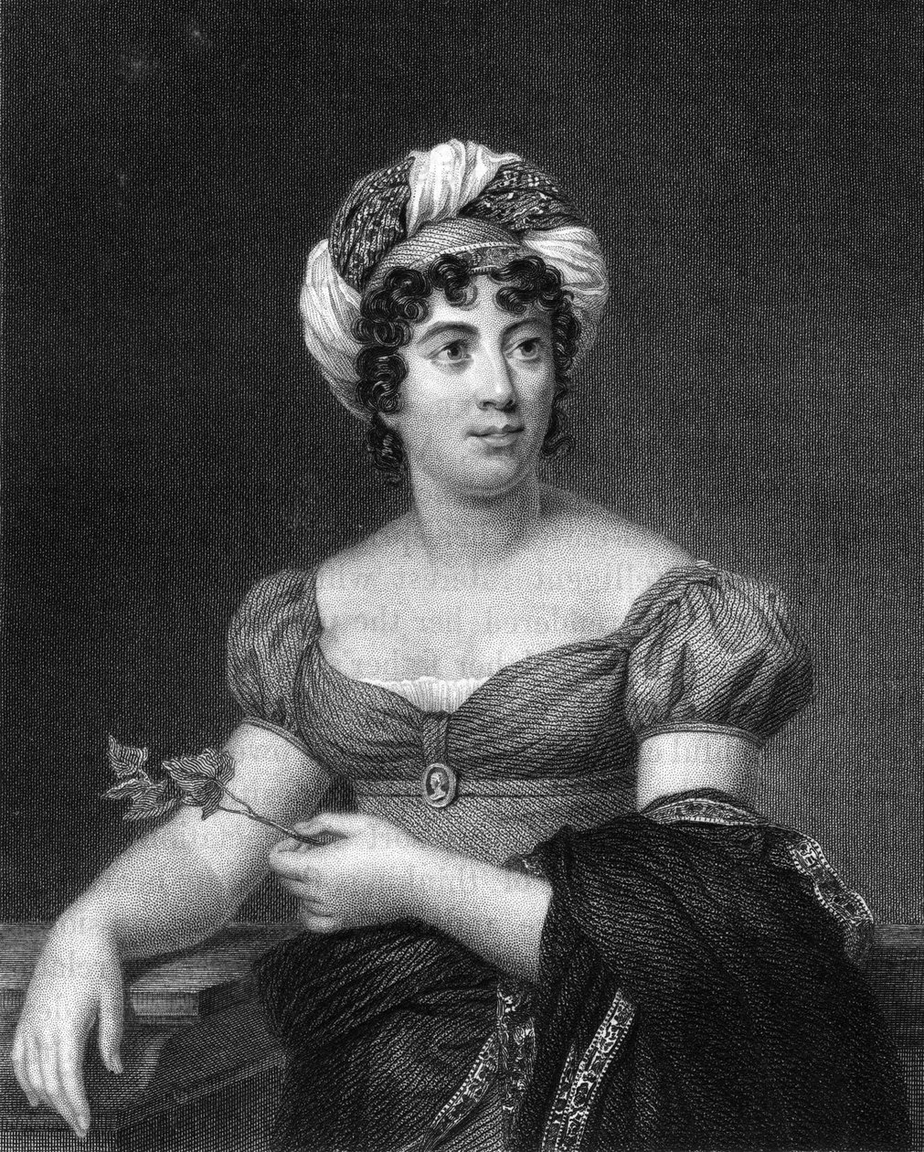 Germaine de Stael francia író, regényíró és politikai propagandista, 1836. alkotó: E. Scriven