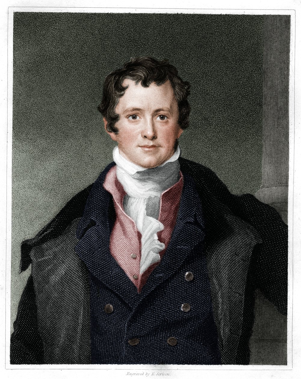 Humphry Davy angol kémikus, 1833 alkotó: E. Scriven
