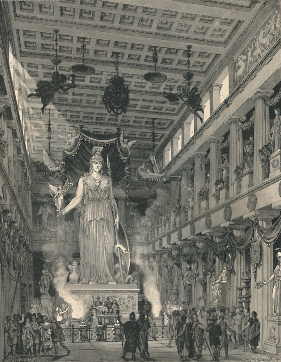„Athéné Parthenosz temploma, felújítva”, 1886 alkotó: E Thiersch