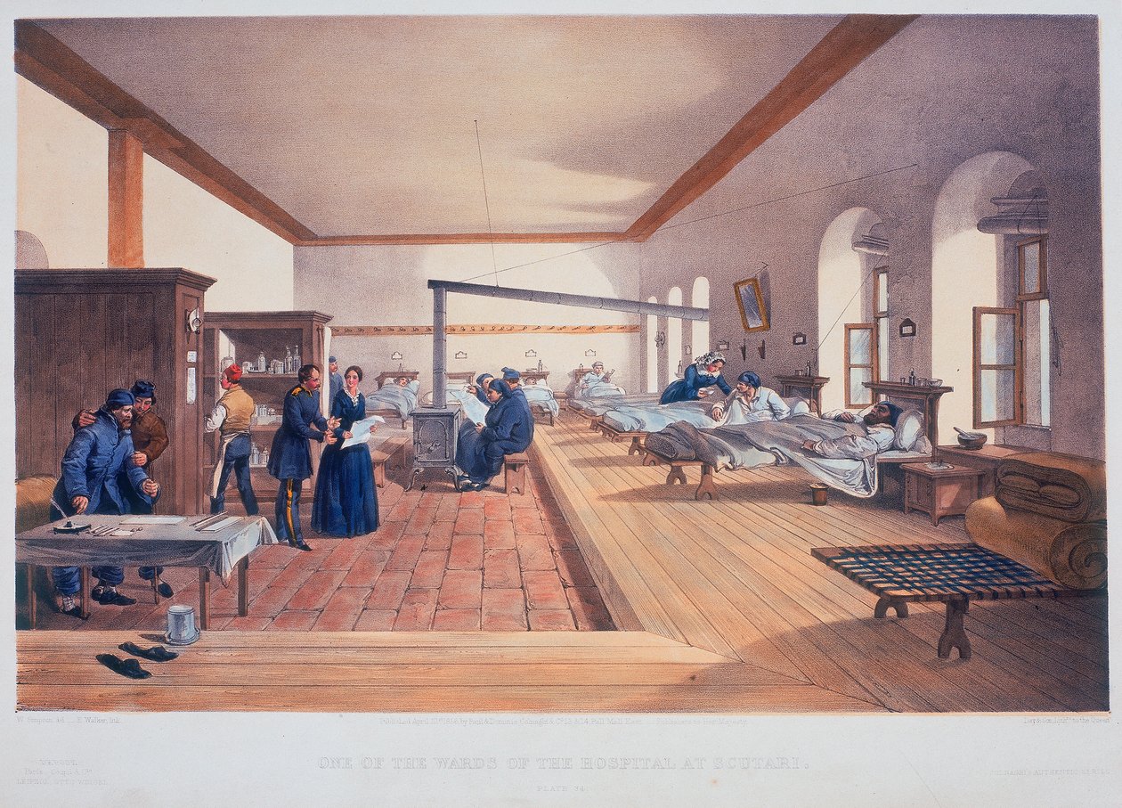 Kórházi osztály, Scutari, Törökország, 1856 alkotó: E Walker