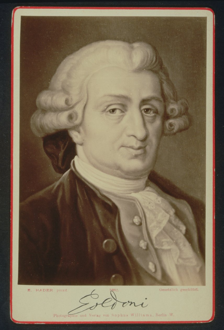 Carlo Goldoni (1707-93) portréja (nyomtatott) alkotó: E. after Hadler