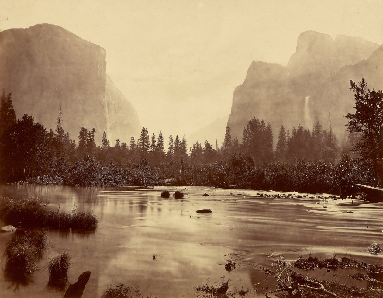 A Yosemite-völgy, a Rocky Ford felől alkotó: Eadweard Muybridge