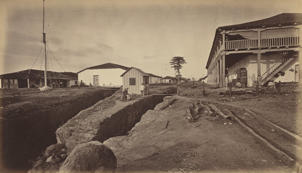 Acajutla, 1877. alkotó: Eadweard Muybridge