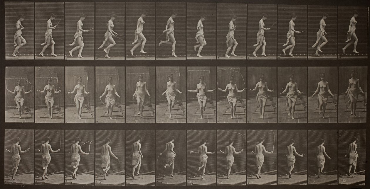 Animal Locomotion, 174. tábla, 1887. alkotó: Eadweard Muybridge