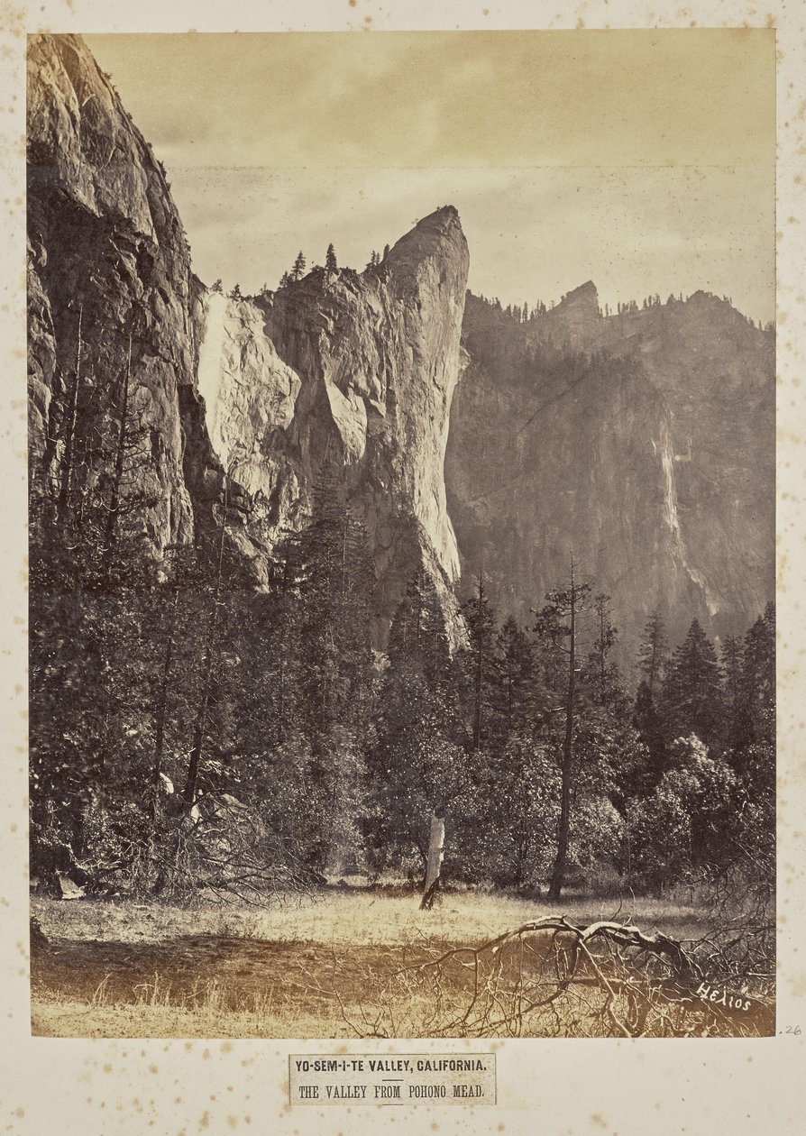 Yo-Sem-i-te Valley, Kalifornia. A völgy a Pohono Meadows felől alkotó: Eadweard J. Muybridge