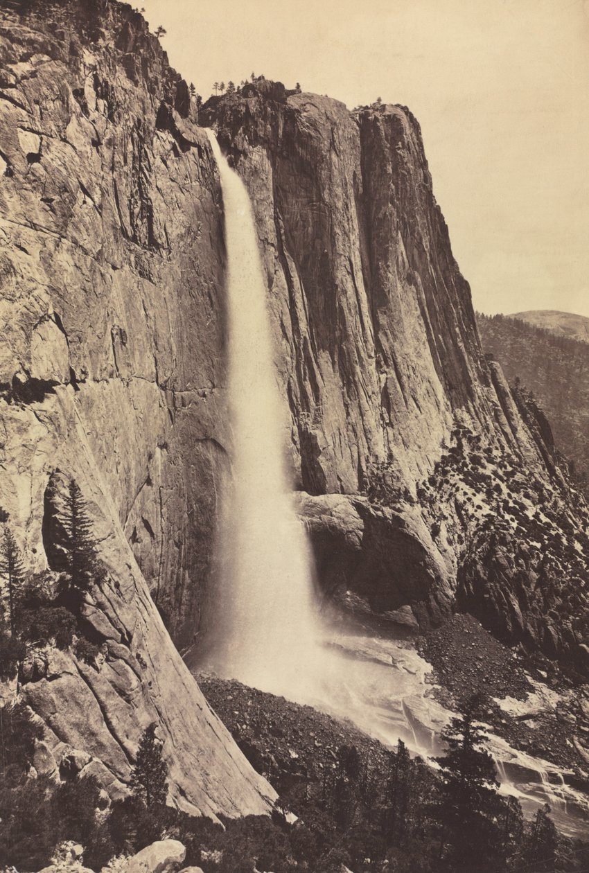 Yosemite-vízesés, 1868. alkotó: Eadweard Muybridge