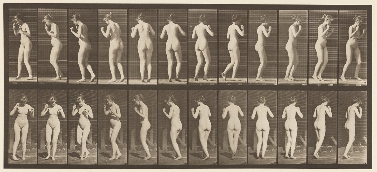 195. tányér. Táncos keringő alkotó: Eadweard Muybridge