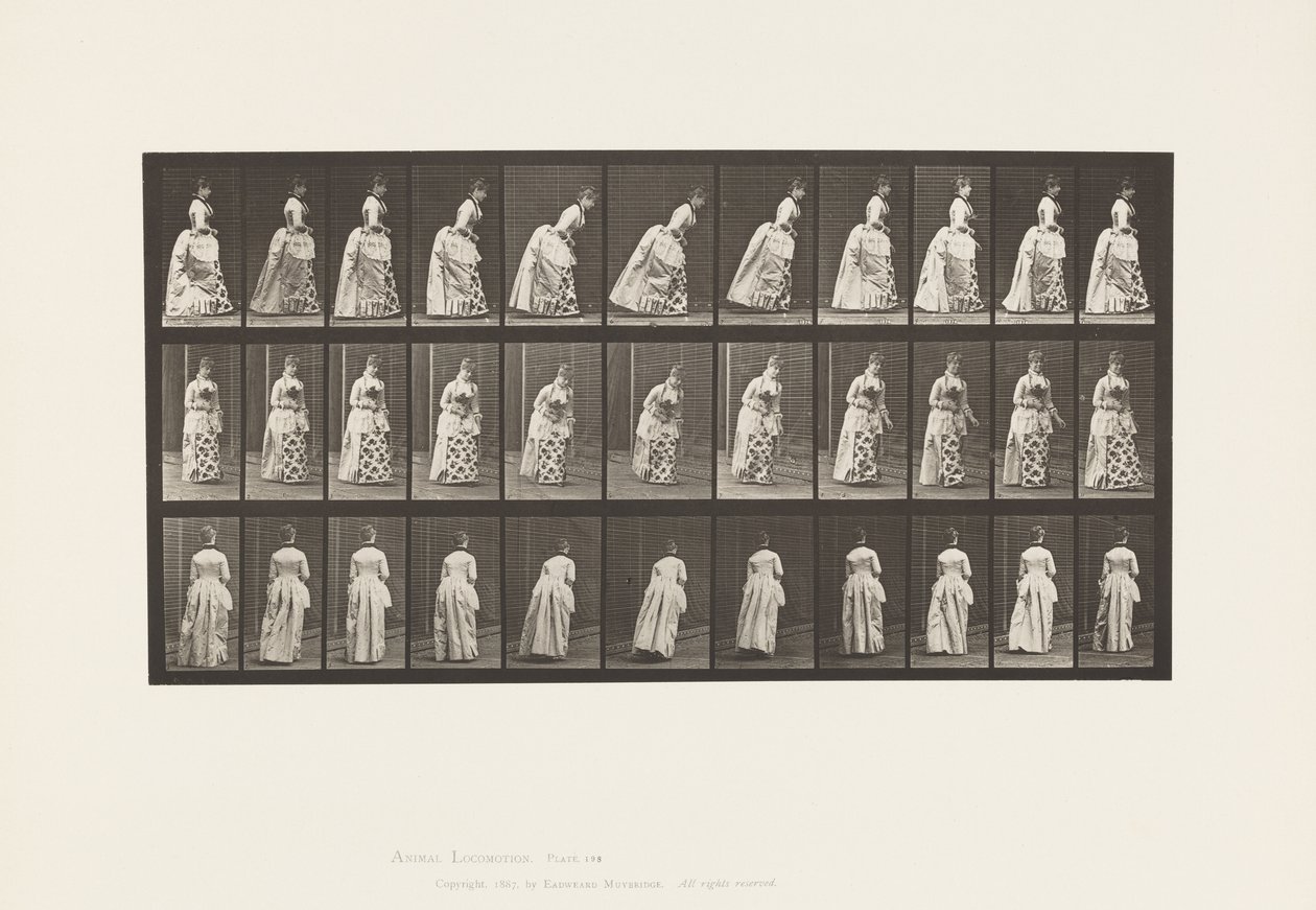 198. tábla. Udvarozás, 1885 alkotó: Eadweard Muybridge