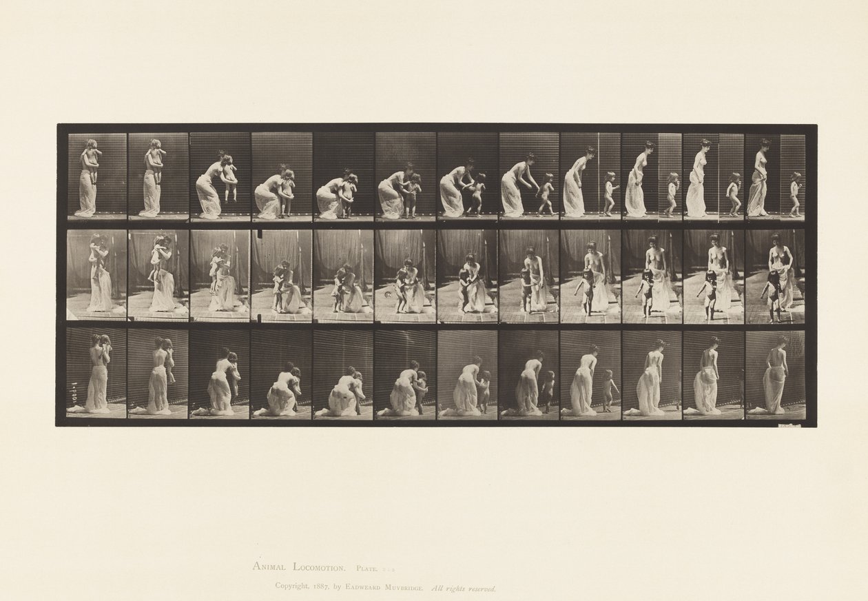 215. tábla.Placing Child alkotó: Eadweard Muybridge