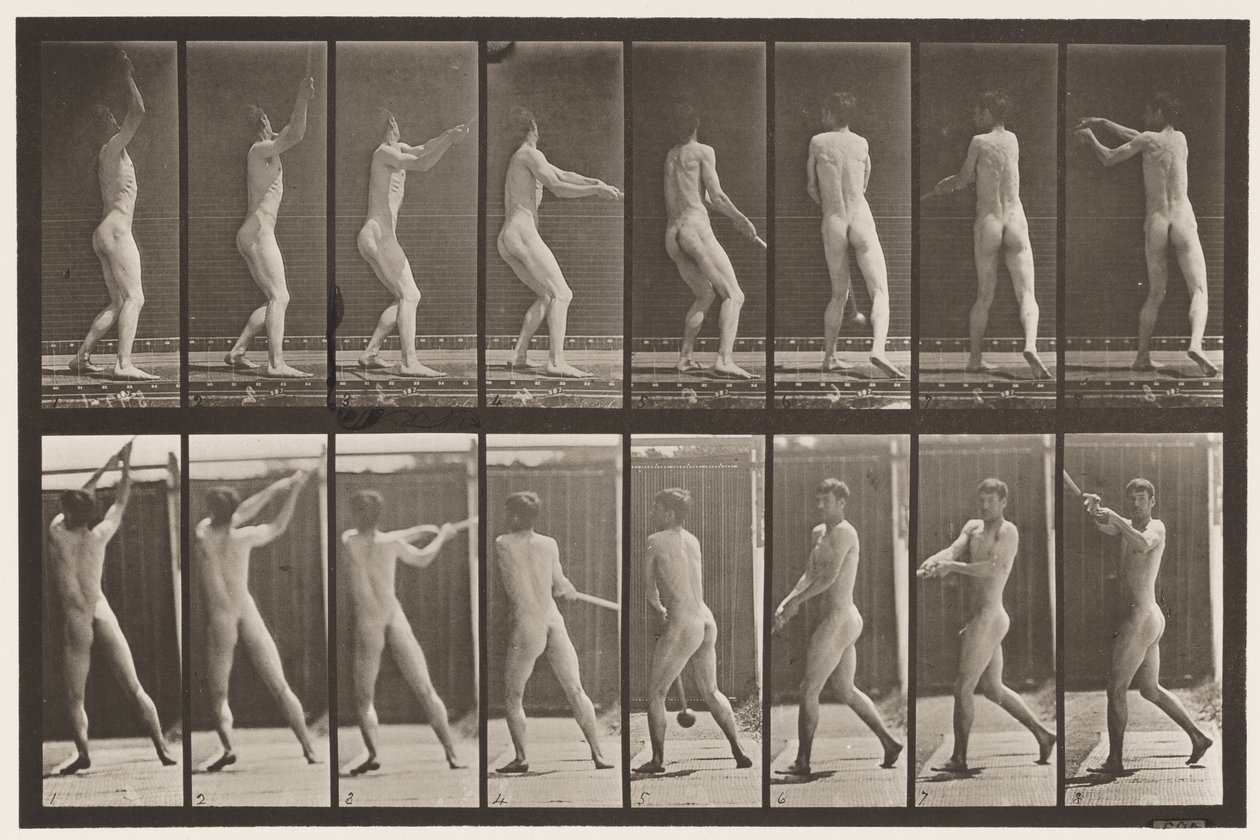 309. tábla. Kalapácsdobás alkotó: Eadweard Muybridge