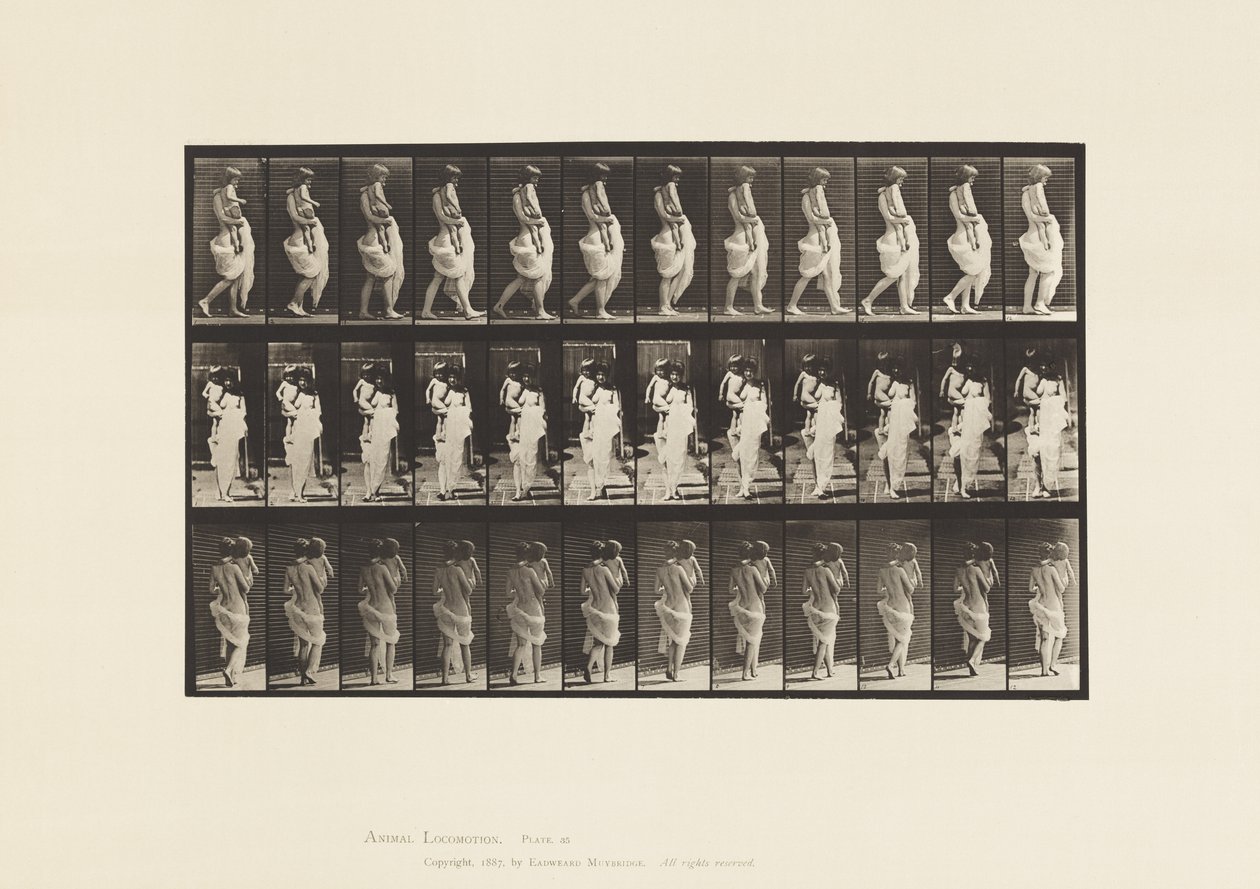 35. tábla Járó, hordozó gyermek alkotó: Eadweard Muybridge