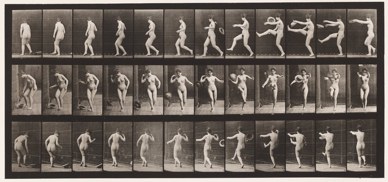 367. tábla. Kalaprúgás, 1872-1885 alkotó: Eadweard Muybridge