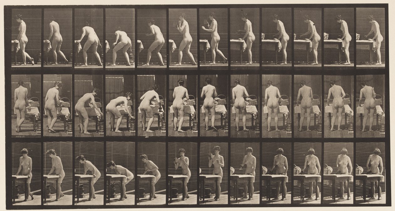 Tányér 435. Ruhavasalás alkotó: Eadweard Muybridge
