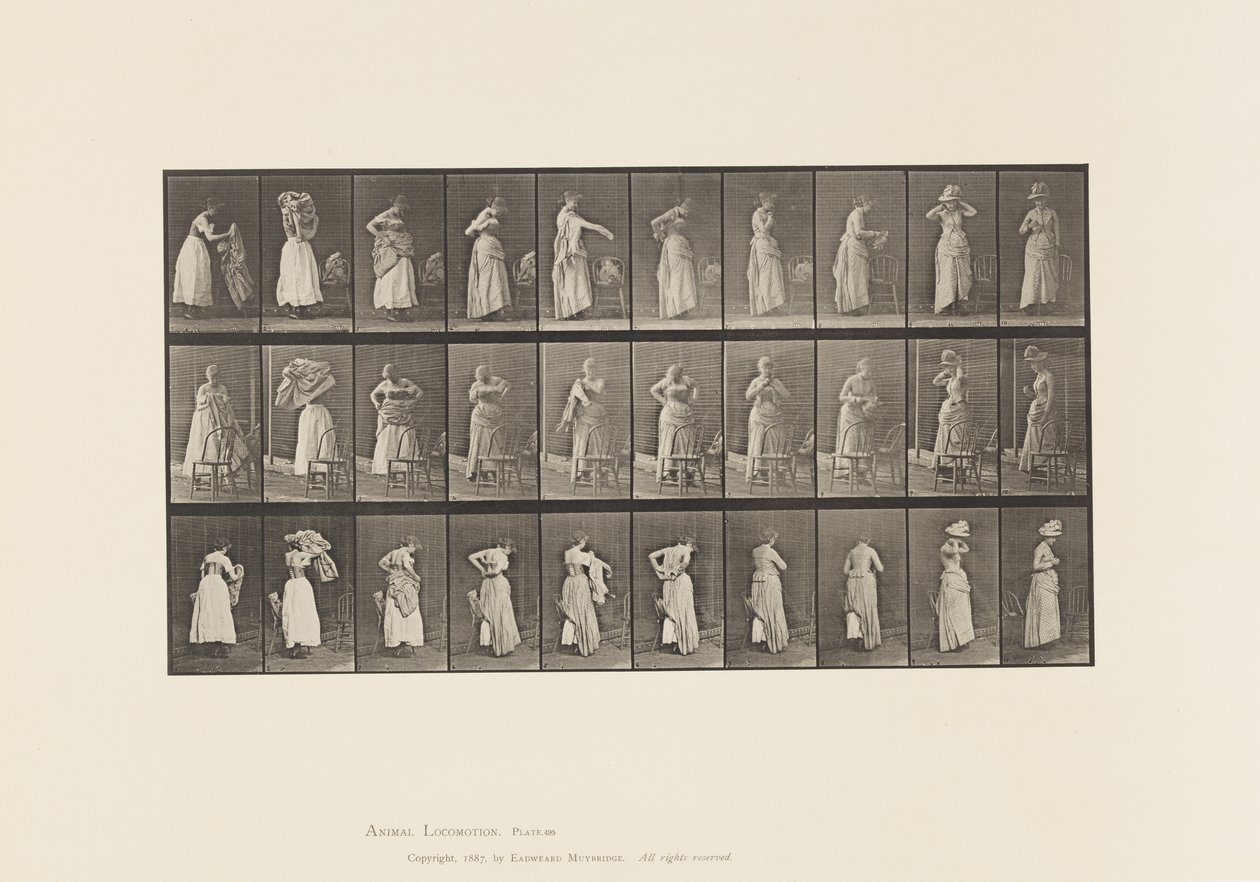 495. tábla. A WC vegyes fázisai alkotó: Eadweard Muybridge