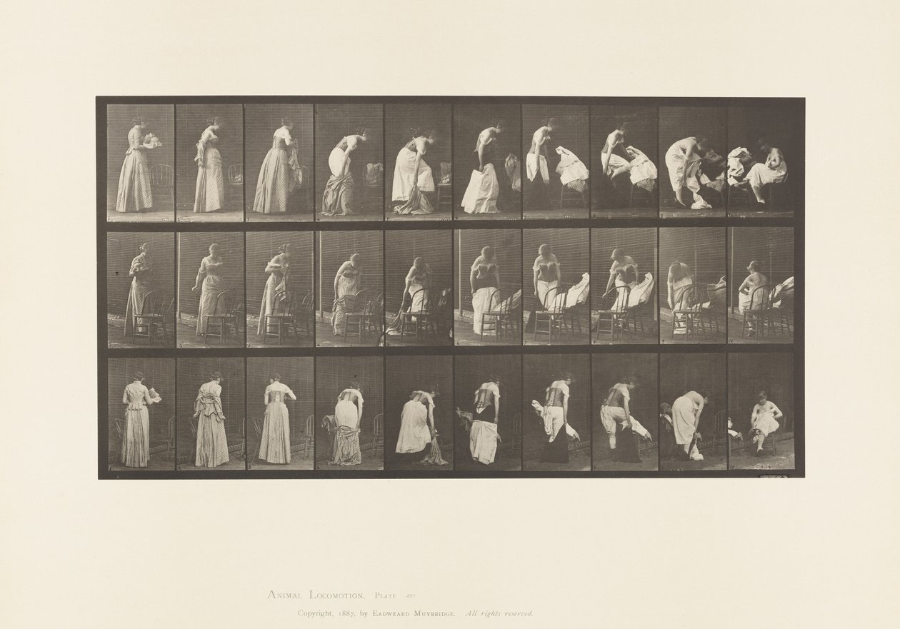 497. tábla. A WC vegyes fázisai, 1885 alkotó: Eadweard Muybridge