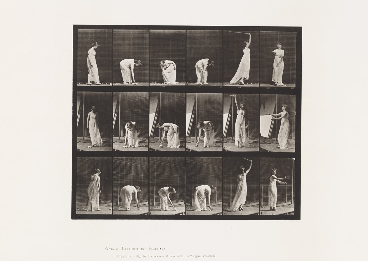 503. tábla. Vegyes - Lehajlás stb alkotó: Eadweard Muybridge