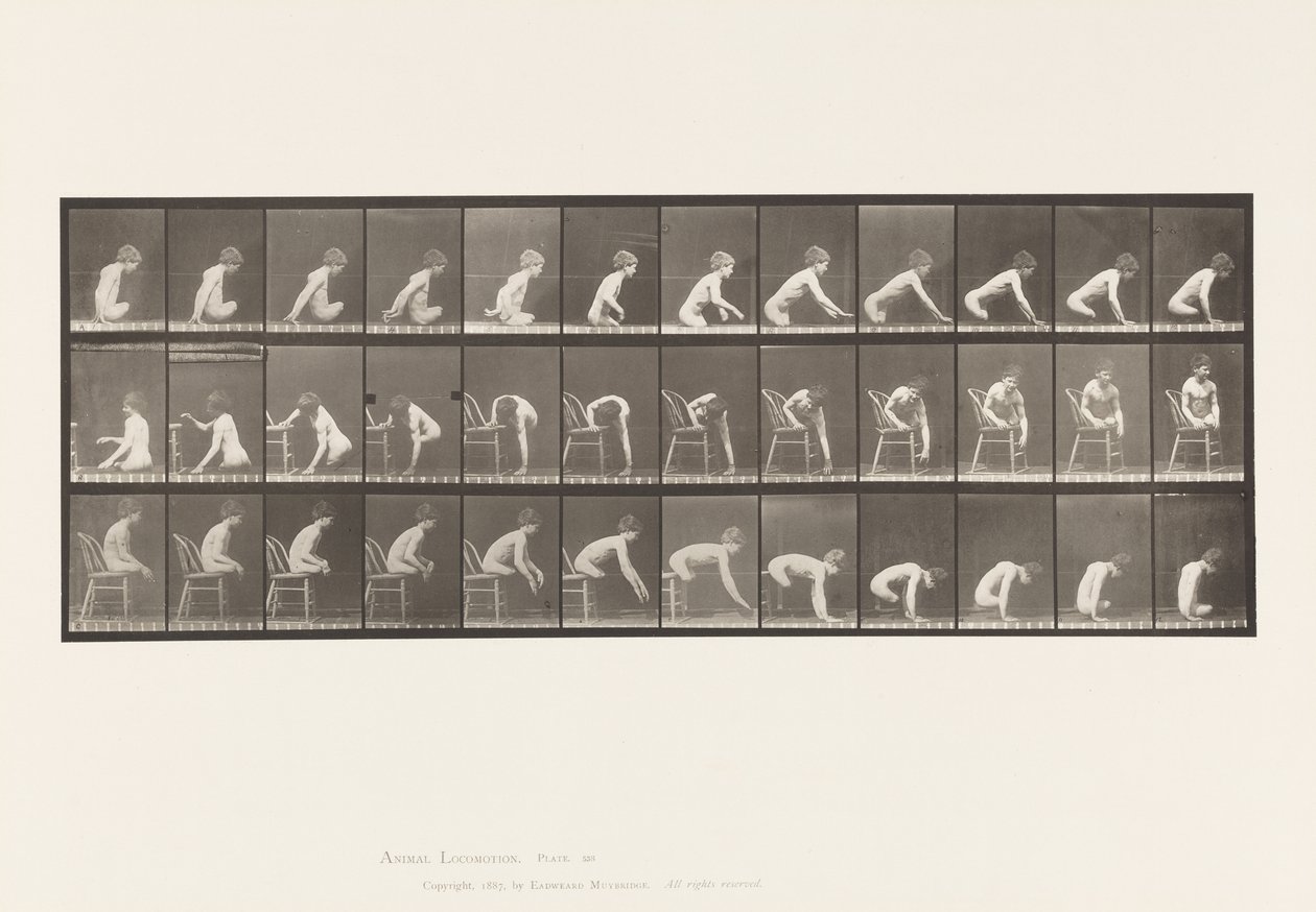 538. tábla. Comb kettős amputációja; Fiú; A, Előrelépés alkotó: Eadweard Muybridge