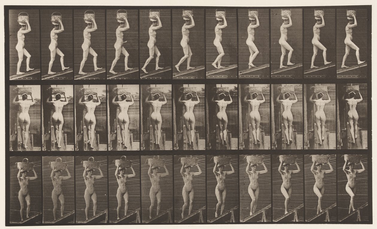 80. tábla. Emelkedő lejtő alkotó: Eadweard Muybridge