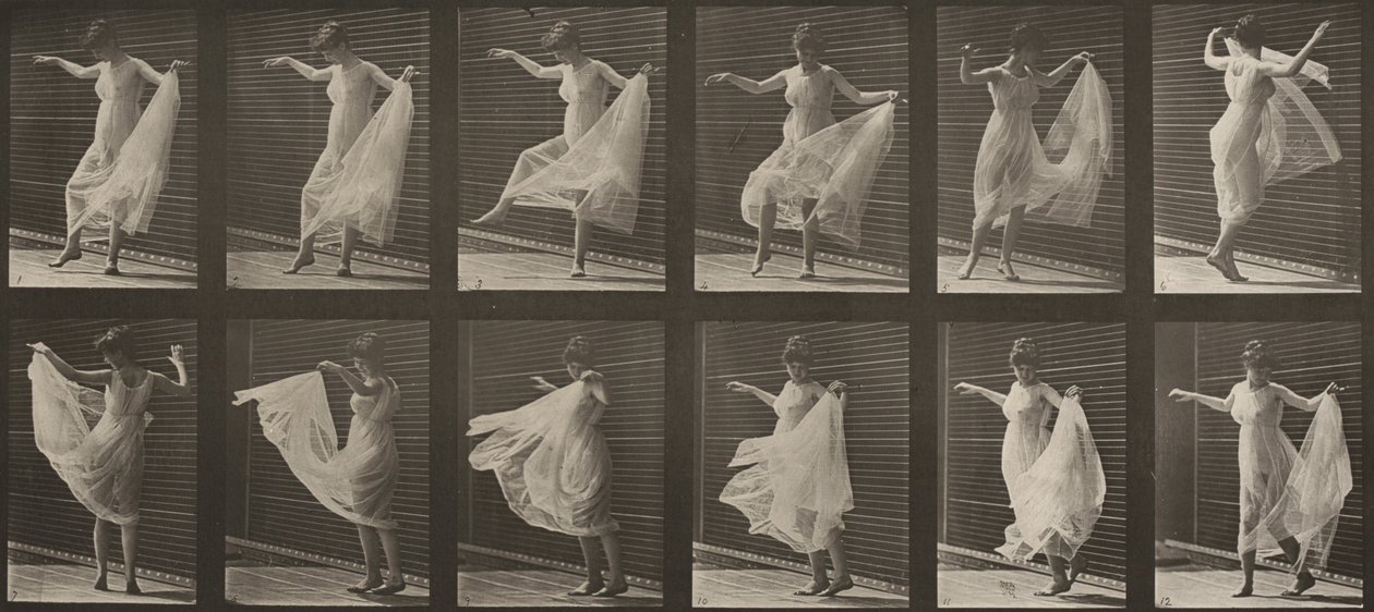 189. számú tábla. Tánc (fantázia) alkotó: Eadweard Muybridge
