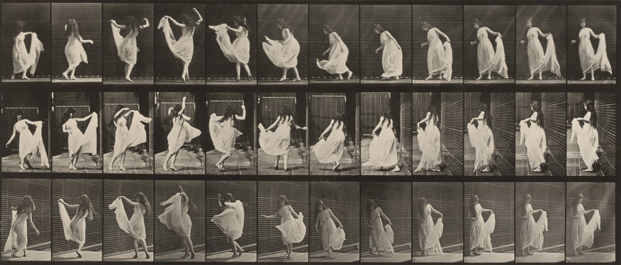 193. számú tábla. Tánc (fantázia) alkotó: Eadweard Muybridge
