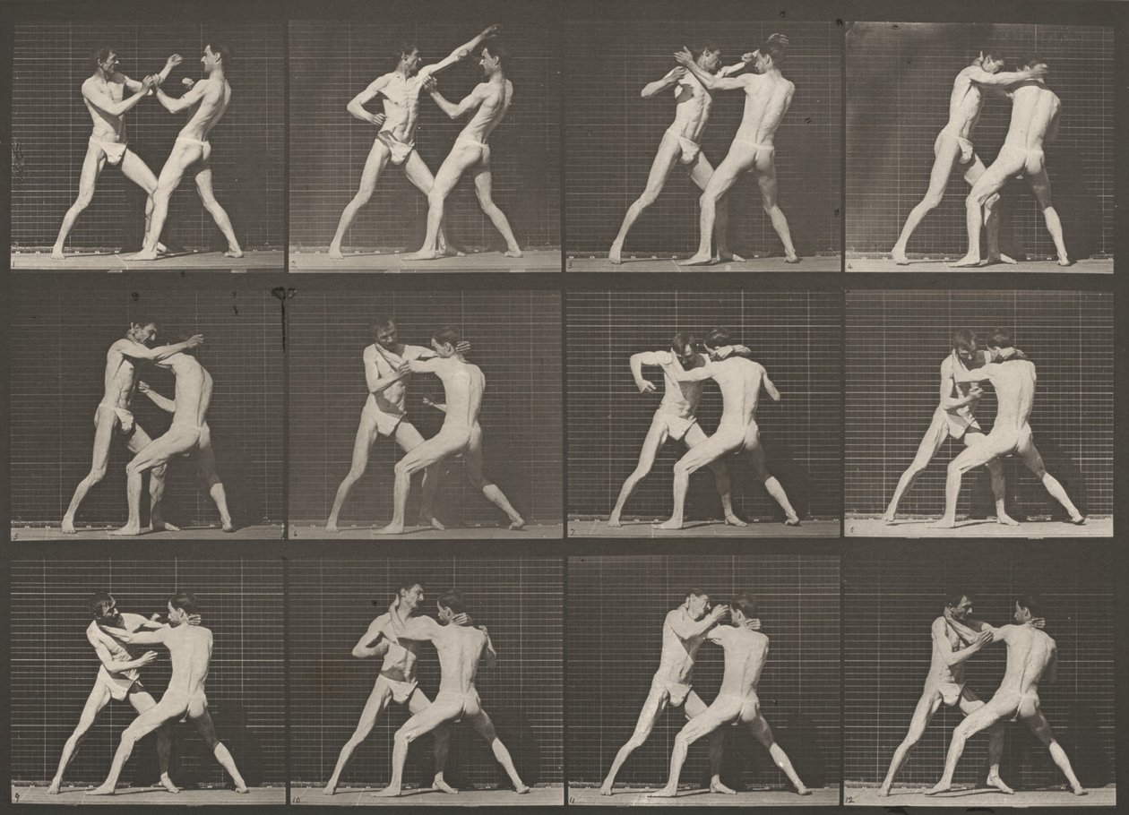 340. számú tábla. Boksz, nyitott kéz alkotó: Eadweard Muybridge