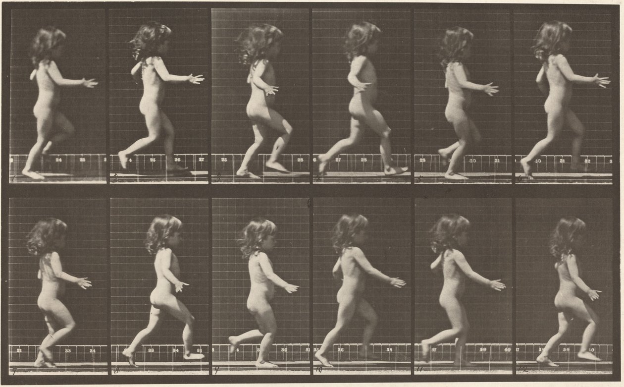 A 469-es számú rendszám. Futó gyermek,1887 (fénykép) alkotó: Eadweard Muybridge