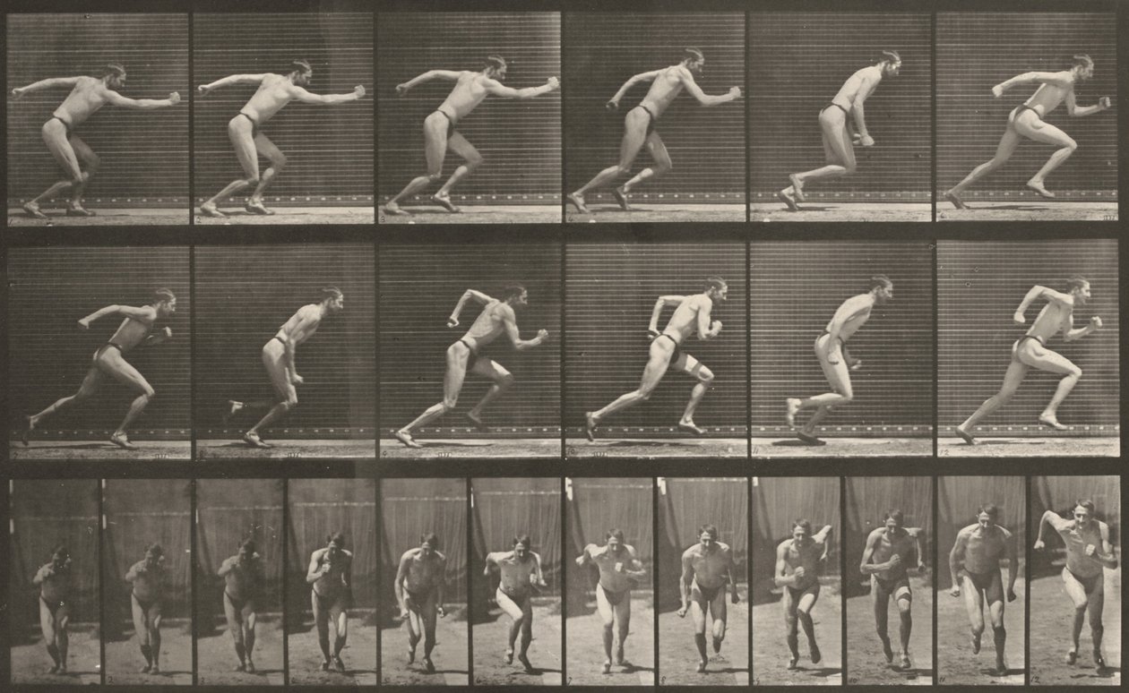 59. tábla. Futásra indulás alkotó: Eadweard Muybridge