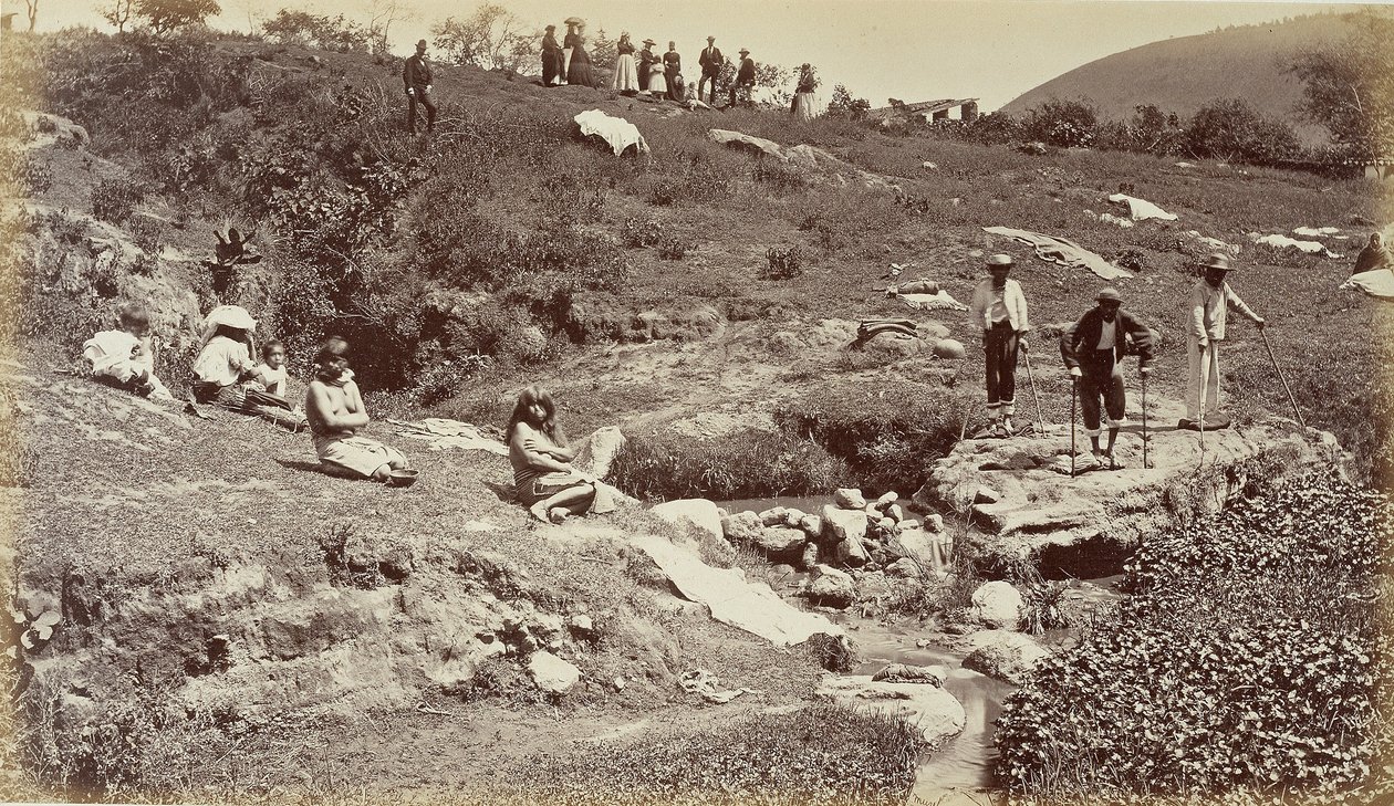 Ruhahúzás Almolongában, Guatemala alkotó: Eadweard Muybridge