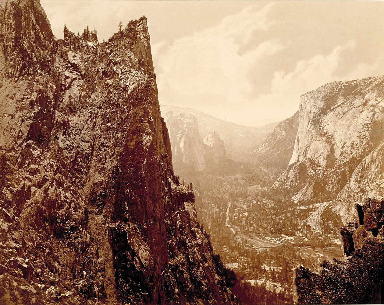 A Yosemite-völgy az Union Pointról alkotó: Eadweard Muybridge