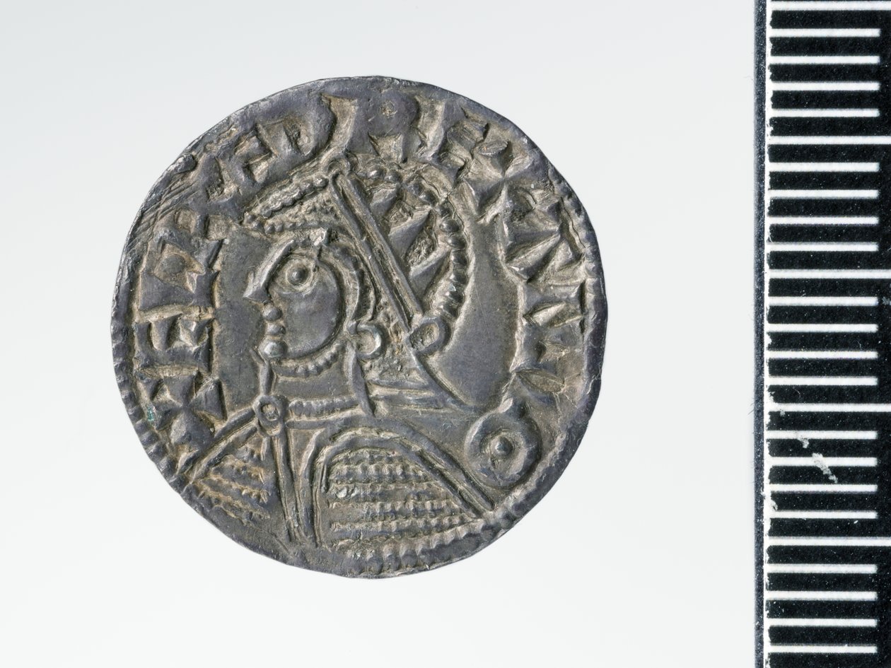 Penny of Æthelred II, londoni pénzverde, 978 (ezüst) (a 3706819 előlapja) alkotó: Ealdgar Ealdgar