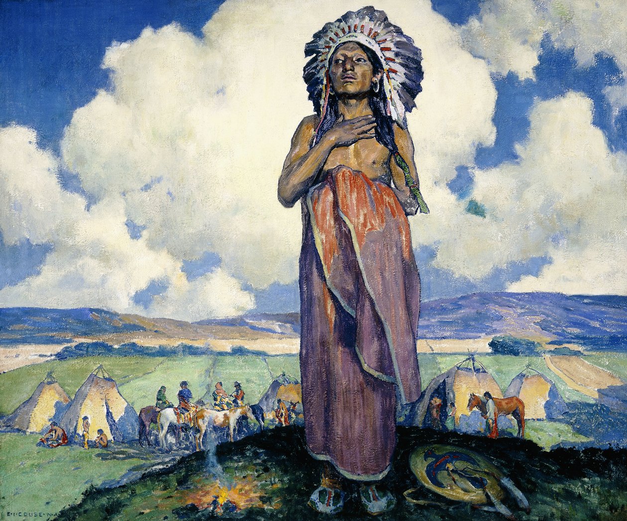 A főnök alkotó: Eanger Irving Couse