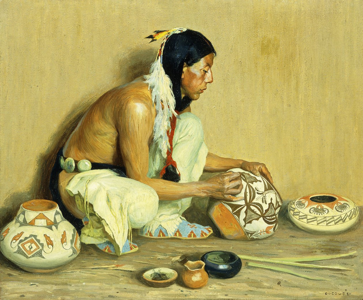 A Fazekas készítő alkotó: Eanger Irving Couse