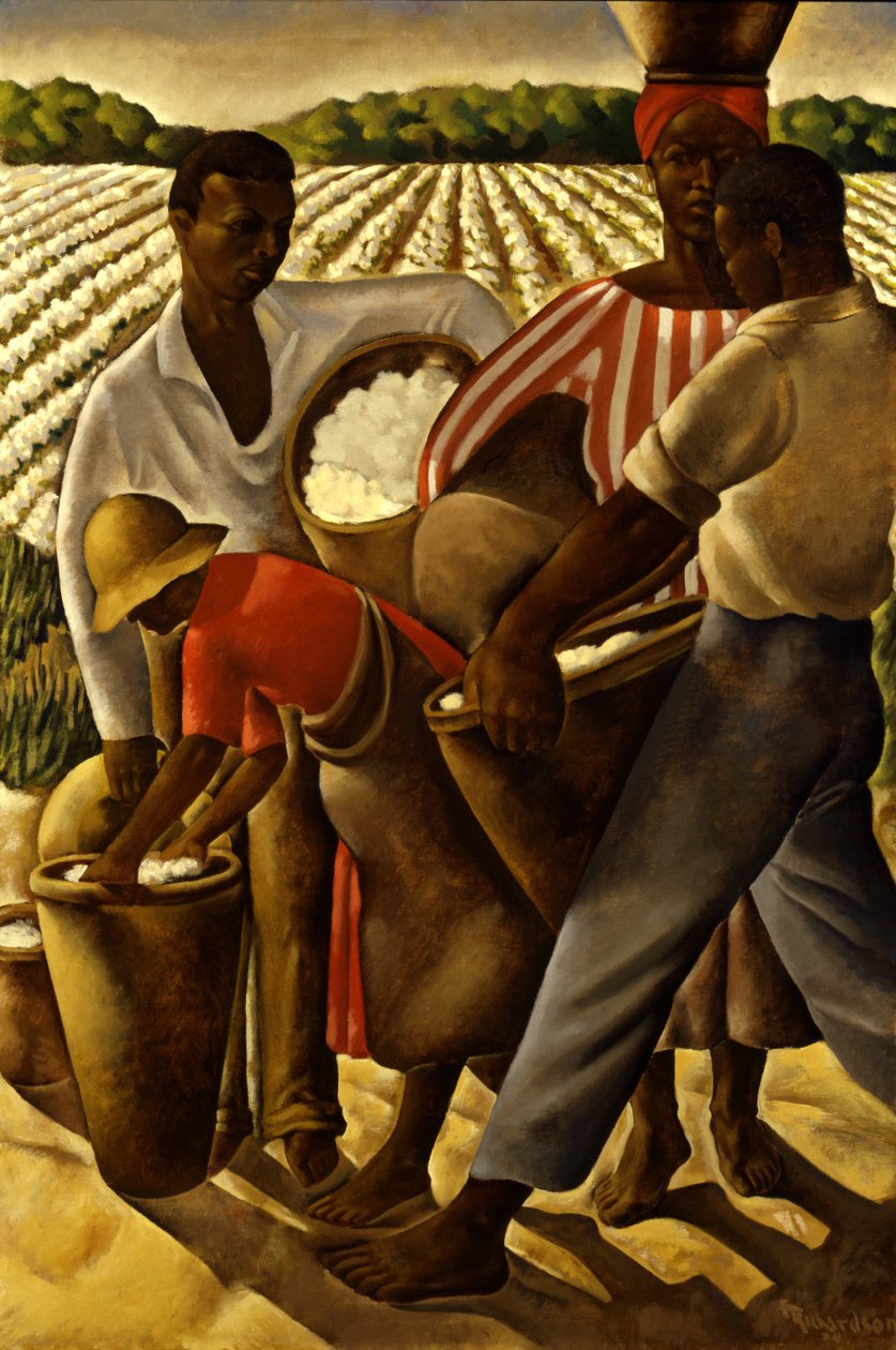 Rabszolgák foglalkoztatása a mezőgazdaságban, 1934. alkotó: Earle Richardson