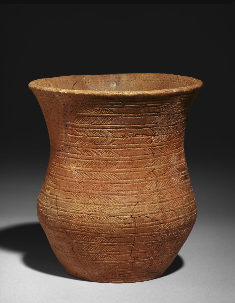 Harangpohár egy sírból Radleyben, Barrow Hillsben, ie 2500-2150 körül (agyag) (lásd még: 3073366) alkotó: Early Bronze Age