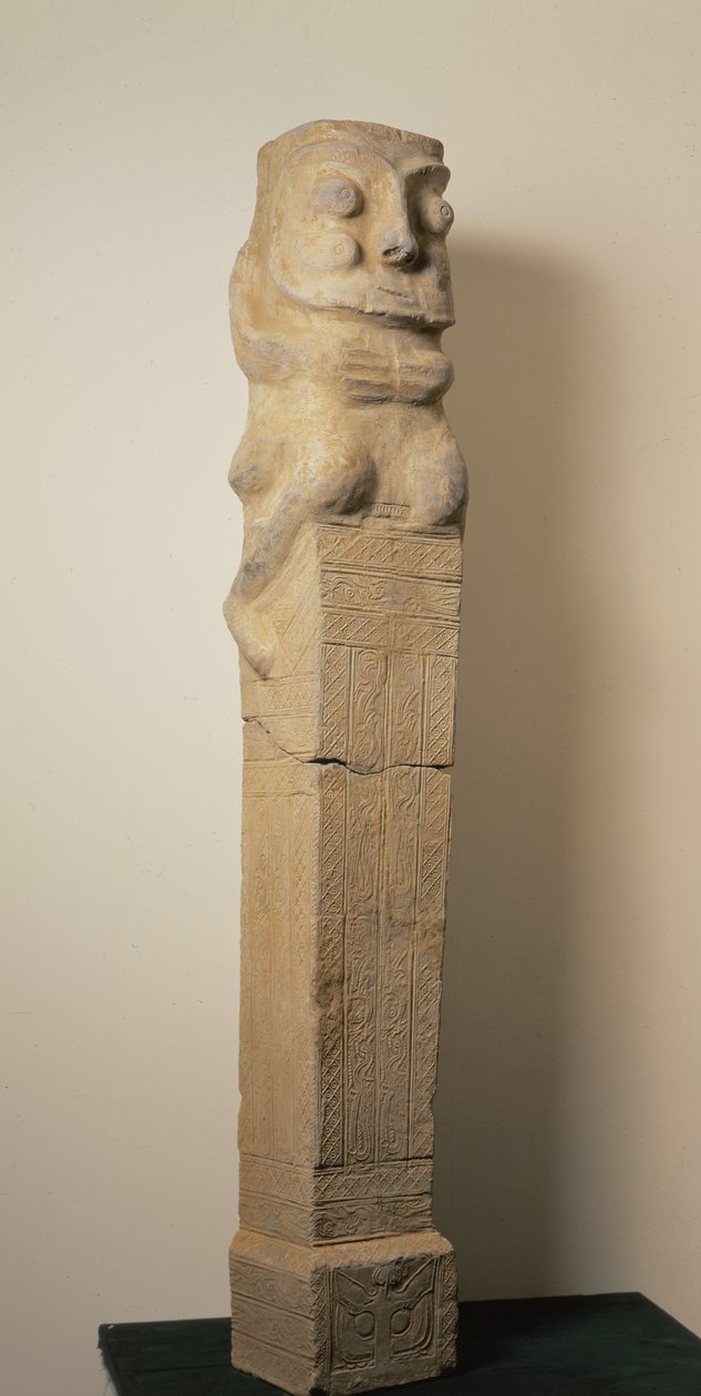 Korai kínai kerámia sír áthidaló, síremlék, Keleti Han-dinasztia, 25-220 (kerámia) alkotó: Eastern Han Dynasty Chinese School
