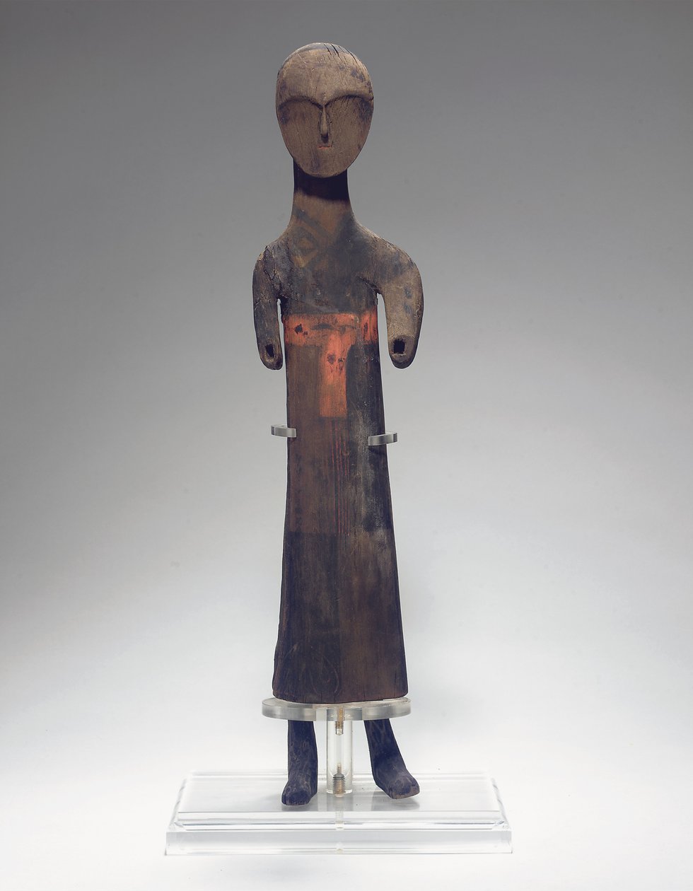 Egy kísérő faragott alakja, ie 475-221 alkotó: Eastern Zhou Dynasty Chinese School