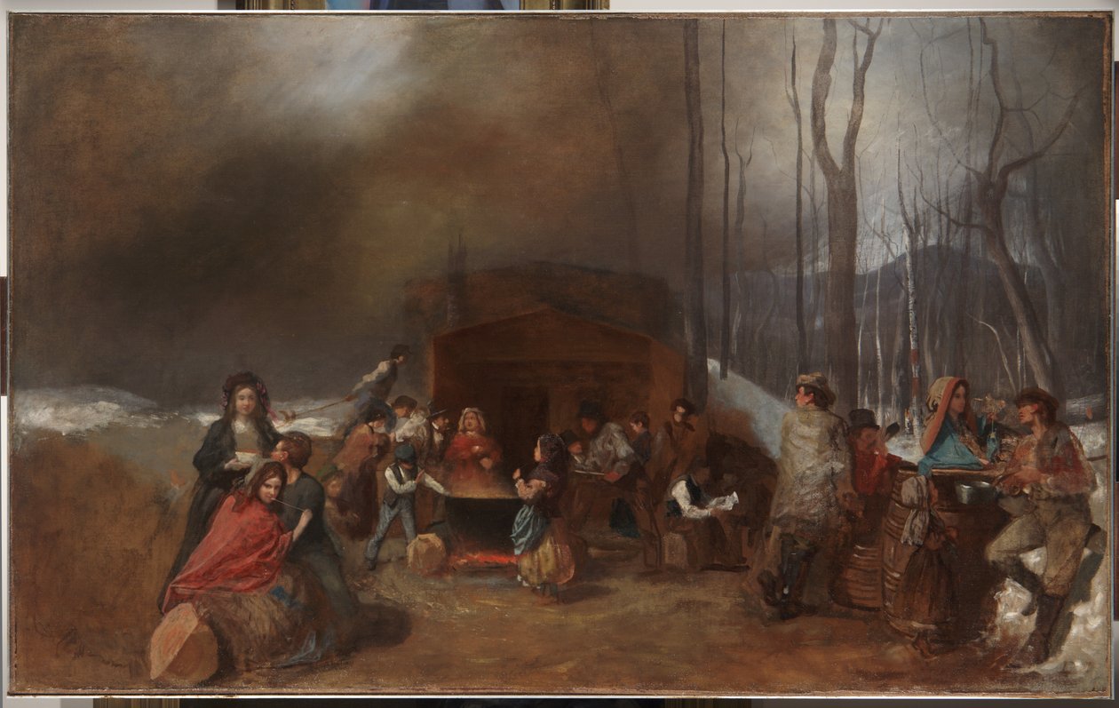 Sugaring Off, 1865 körül alkotó: Eastman Johnson