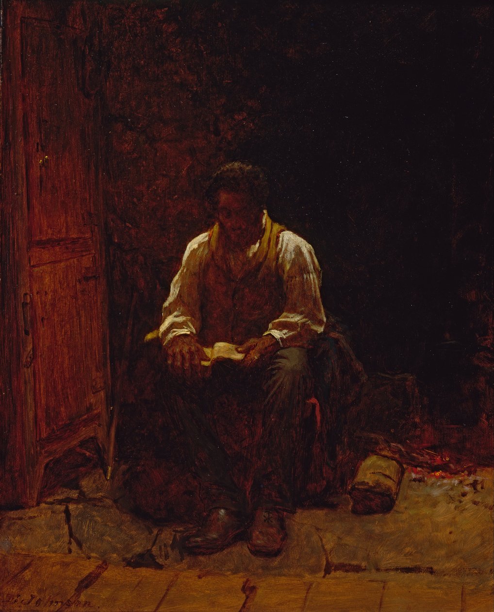 Az Úr az én pásztorom alkotó: Eastman Johnson