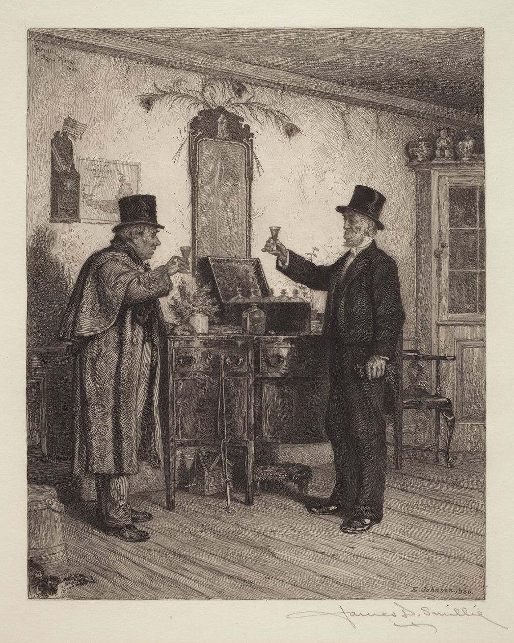 Egy pohár a földbirtokossal alkotó: Eastman Johnson