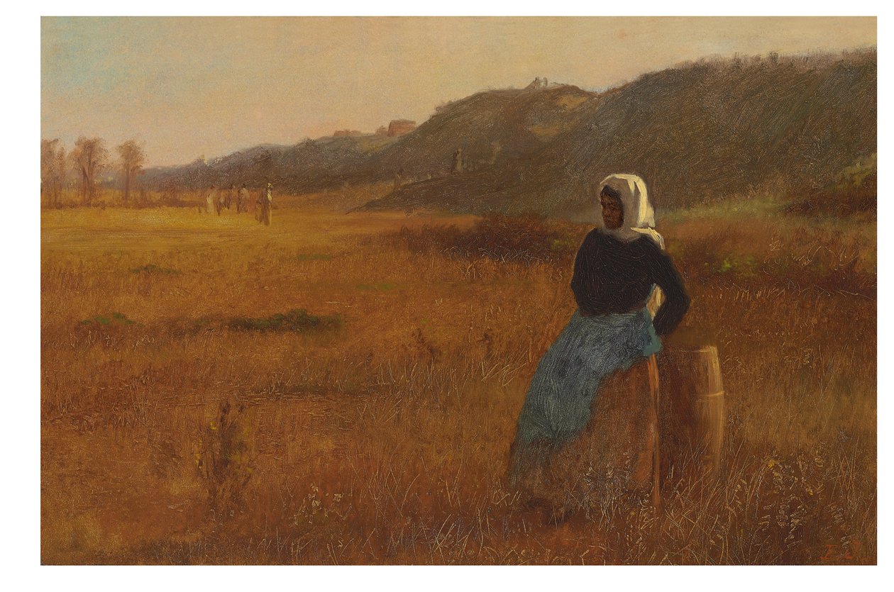 A nap zárásakor, 1878-80 körül (olaj a fedélzeten) alkotó: Eastman Johnson