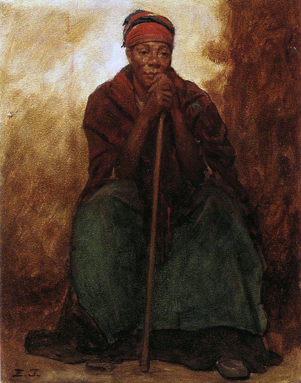 Dinah, a fekete szolga alkotó: Eastman Johnson
